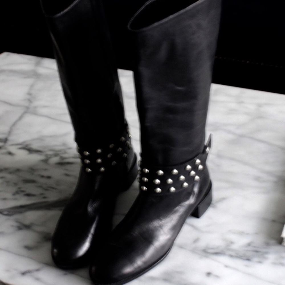 ZARA leather boots 41